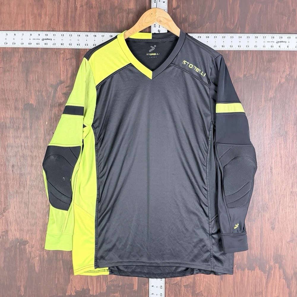 Storelli ExoShield‎ Gladiator Soccer Goalie Jersey Long Sleeve Hydra Volt Large